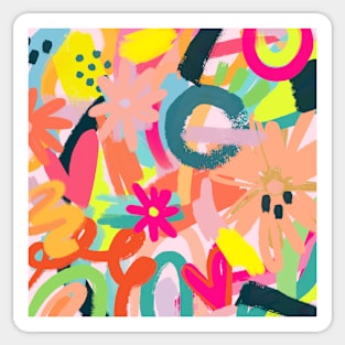 NEON ABSTRACT PATTERN Sticker